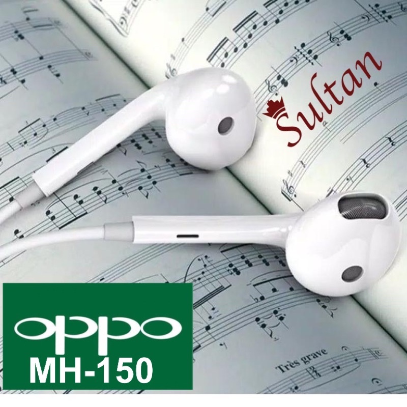 promo handsfree oppo reno / a15 / mh150 new original quality suara keren 100%