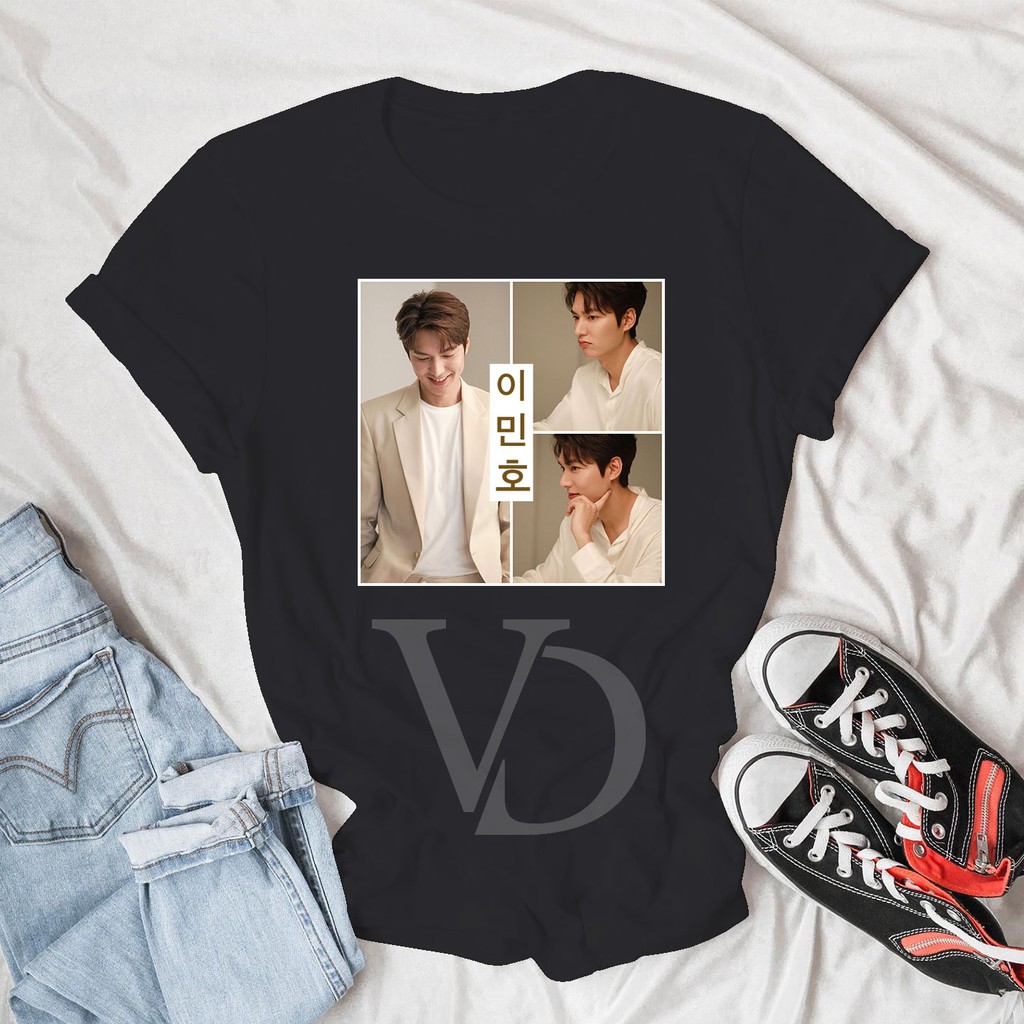 BAJU KAOS LEE MIN HOO / LMH TEE V TEE WANITA PRIA LENGAN PENDEK / BAJU KOREA KDRAMA JUMBO