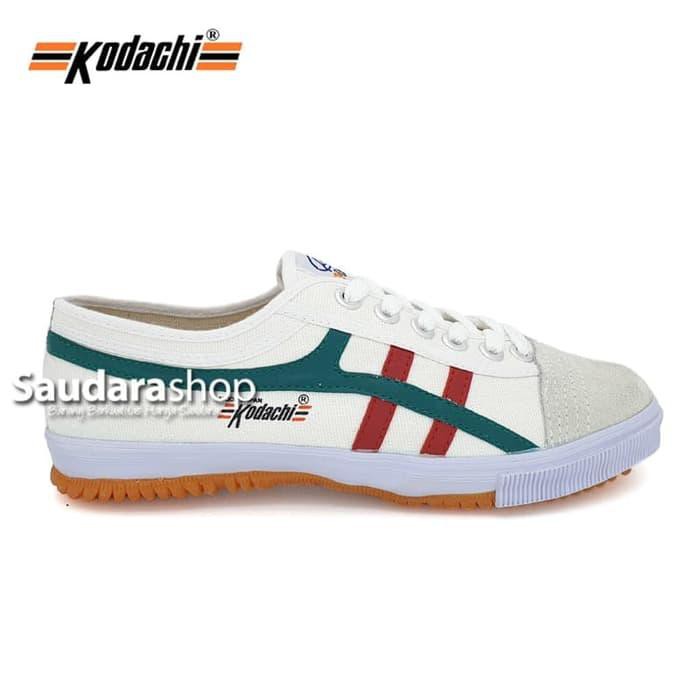 Jual Sepatu Kodachi 8172 Putih lis Merah Hijau / Kodachi 8172 Putih MH - 37 Limited