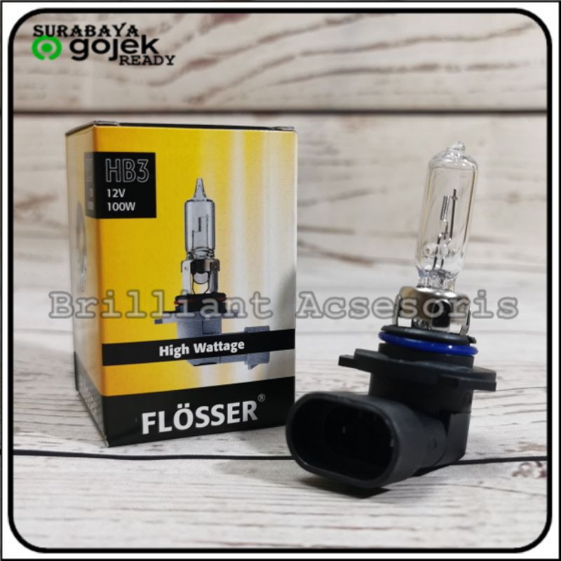 Lampu Mobil Bohlam Halogen - HB3 dan HB4 - FLOSSER Original 12v