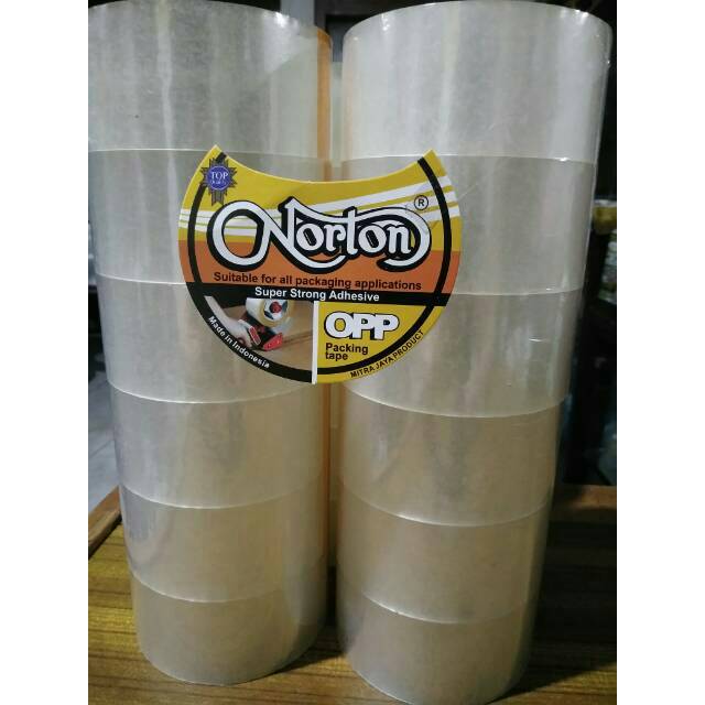 

Norton Lakban Bening dan Coklat 48mm/80m asli