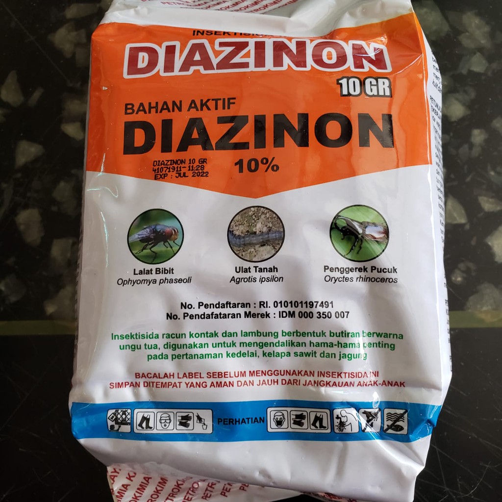 DIAZINON ORIGINAL 10GR 1KG INSEKTISIDA OBAT PEMBASMI ULAT TANAH