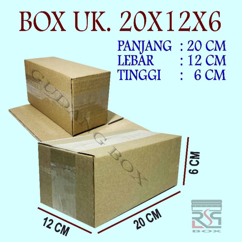 

Kardus packing uk 20x12x6 cm Box packaging online murah