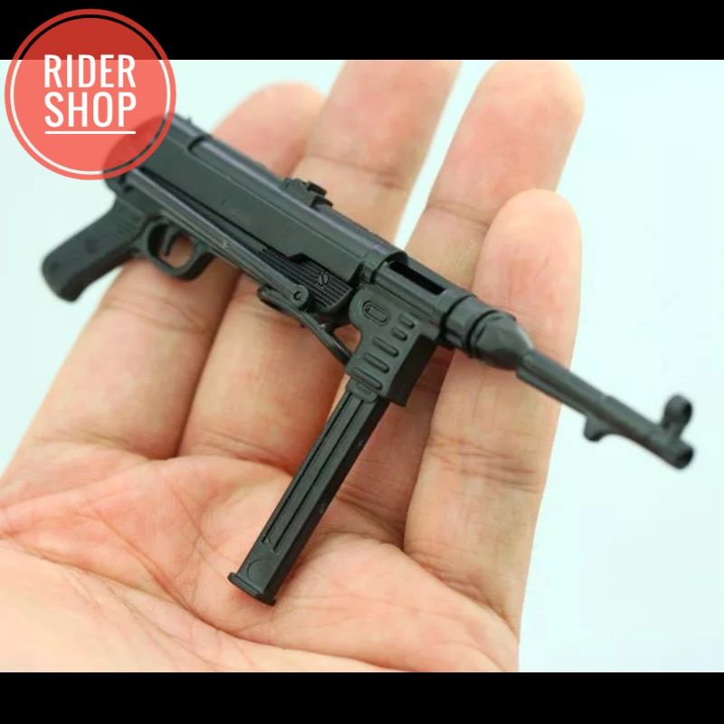 Skala 1/6 miniatur MP40 model kit hobi figure kitbash mainan