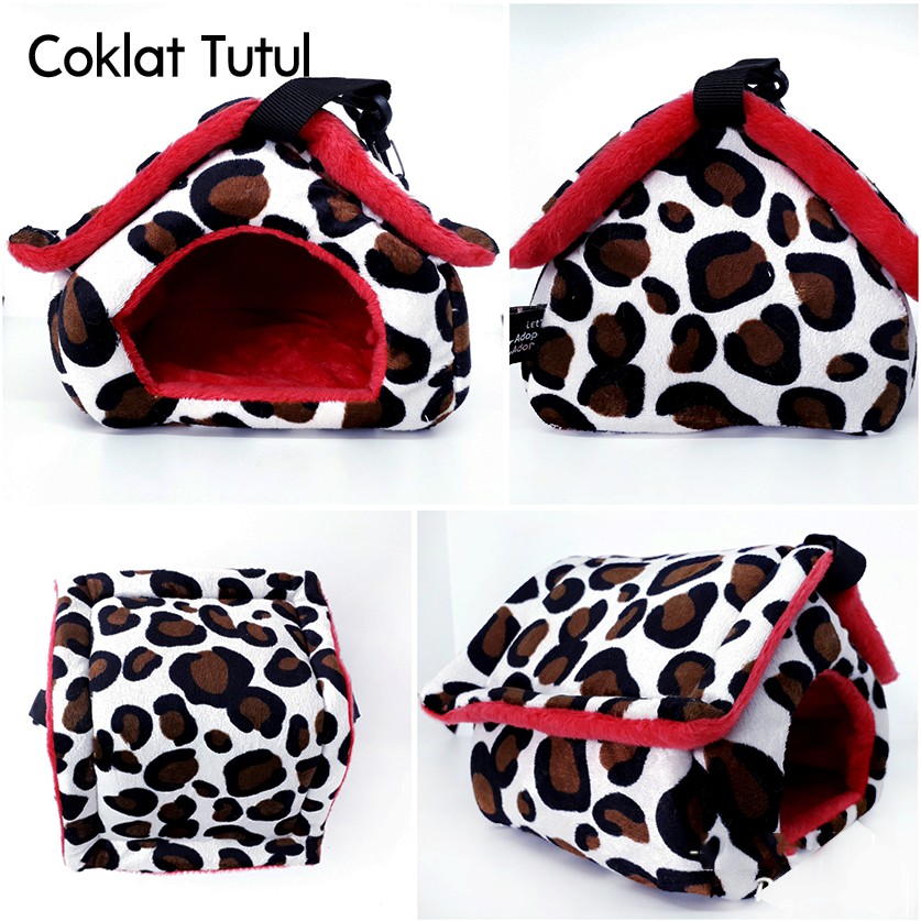 ADEWAP GLIDER Sleeping Pouch Sugar Glider Bentuk Rumah Tempat Tidur Sugar Glider