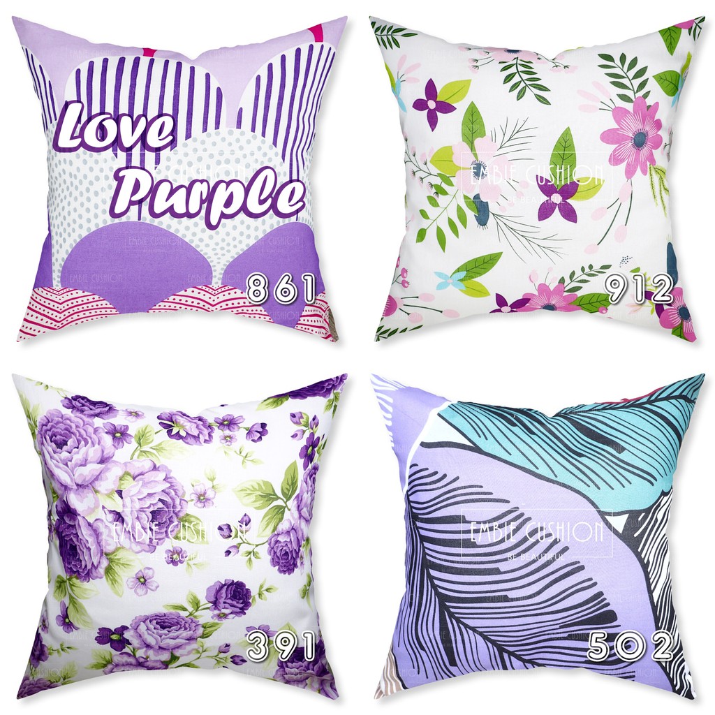 EMBIE CUSHION Sarung Bantal Sofa Motif Cushion Cover EMBIE CUSHION Sarung Bantal Sofa Motif Cushion Cover