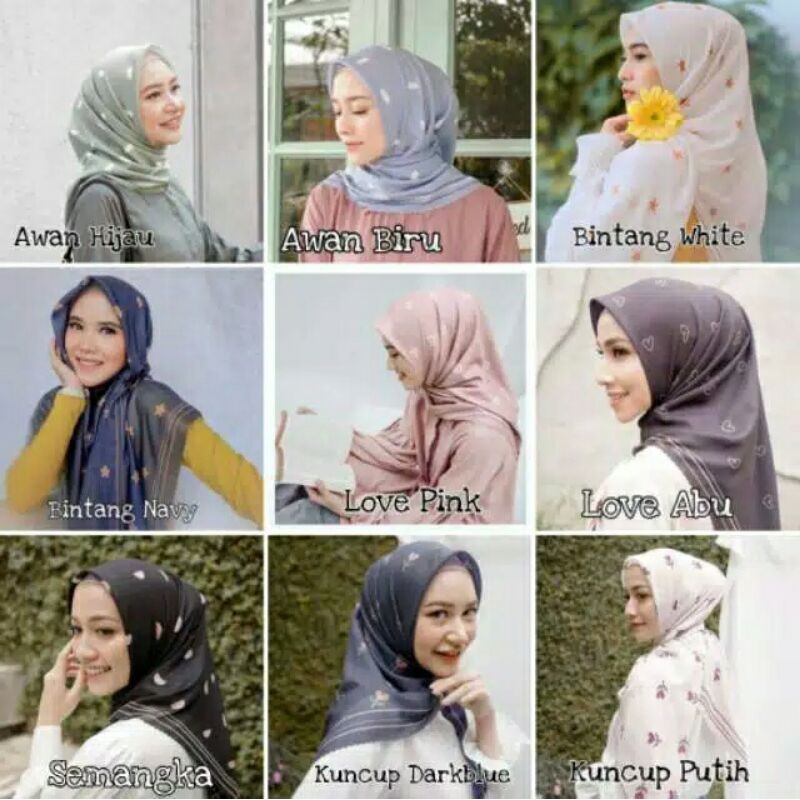 Ceria Scarf by Vanilla Hijab Semangka Hitam