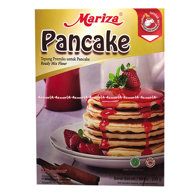 Mariza Pancake 200gr Tepung Premiks Pankek Tepung Instan Membuat Pancake Serabi