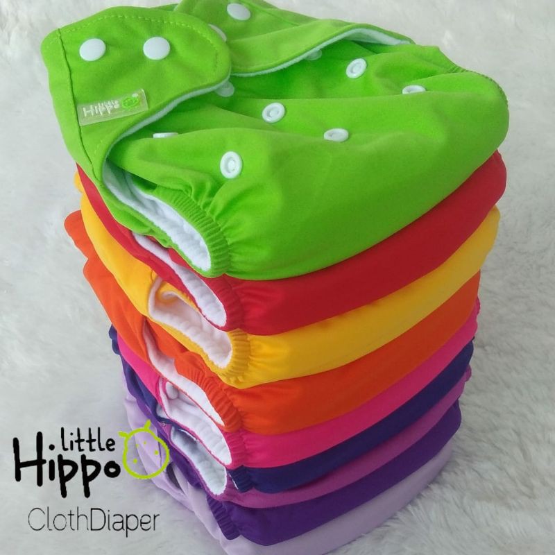 Little Hippo Clodi Popok Kain New Born Original Kualitas Premium Clodi dan Insert