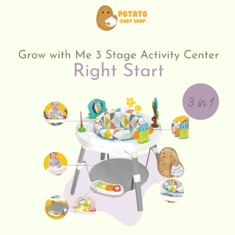 Right Start Grow With Me 3 Stage Activity Center - Kursi Bayi