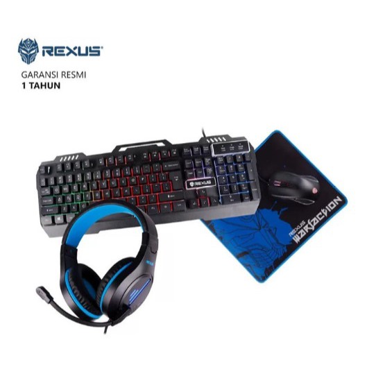 Rexus Warfaction VR3 Max Combo Gaming Keyboard Mouse Headset