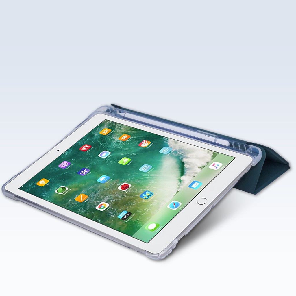 Smart Case Apple Ipad 7 8 9 Ipad Mini 4 5 Ipad Air 4 5 Case Stand Flip Bahan Kulit Silicone Magnetik dengan Pen Slot