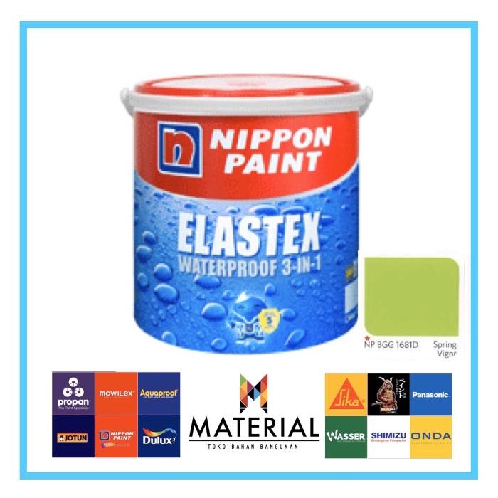 Spring / Cat Nippon Elastex 1Kg / Np Bgg 1681D Spring Vigor / Hijau Bolu Pandan