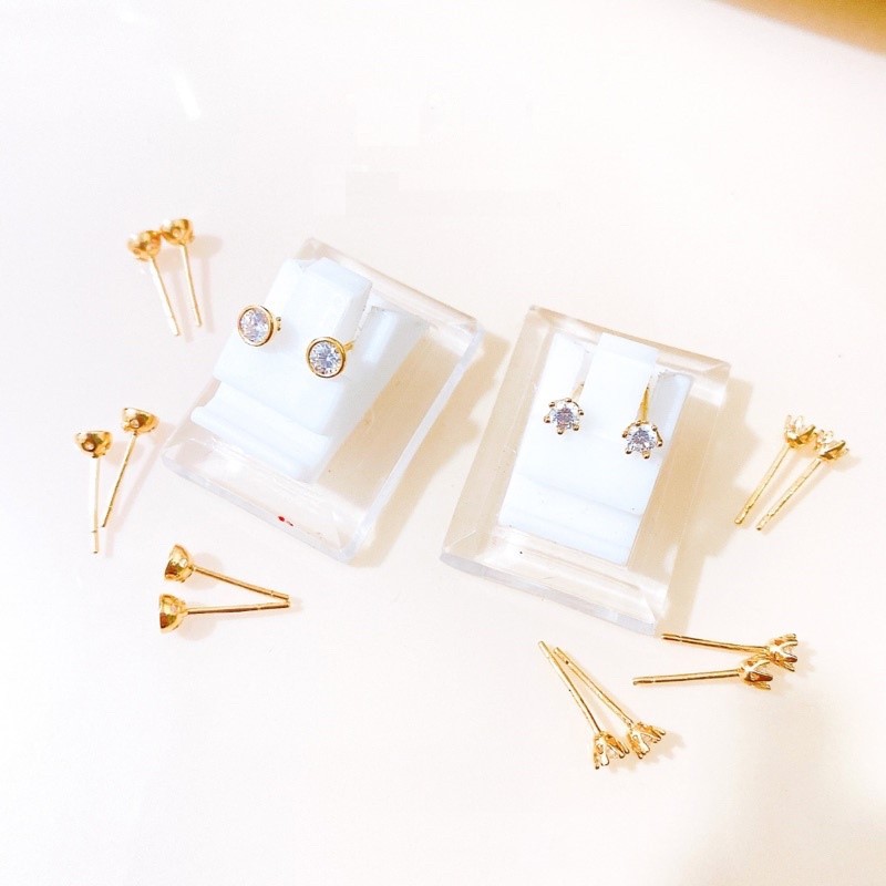 Giwang / Anting Tusuk Emas Desi / Solitaire 8K - SDW Gold -