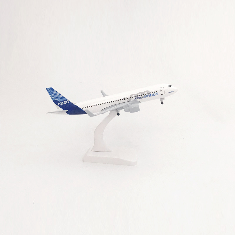 Miniatur Diecast Pesawat Terbang Airbus A320 Bahan Metal Ukuran 16CM / 20CM Untuk Koleksi / Hadiah