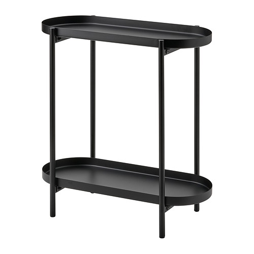 OLIVBLAD Stand tanaman dalam luar ruang hitam / putih 56 cm