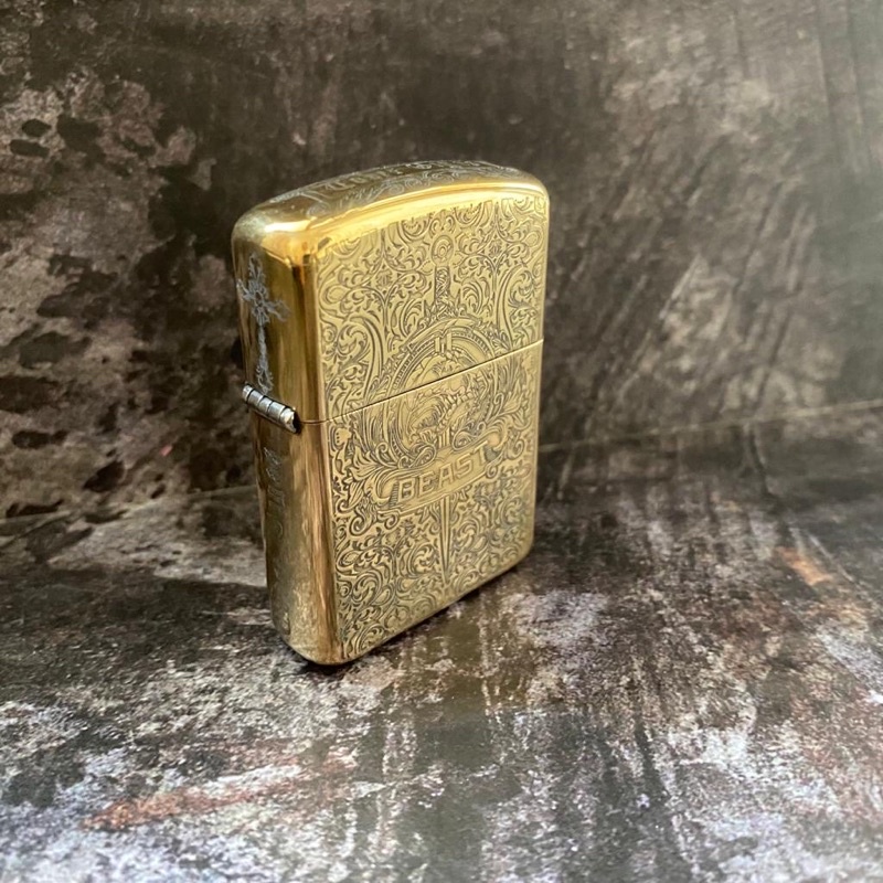 Korek Api Zippo BEAST premium Gold / Korek Api Unik / Korek Zippo