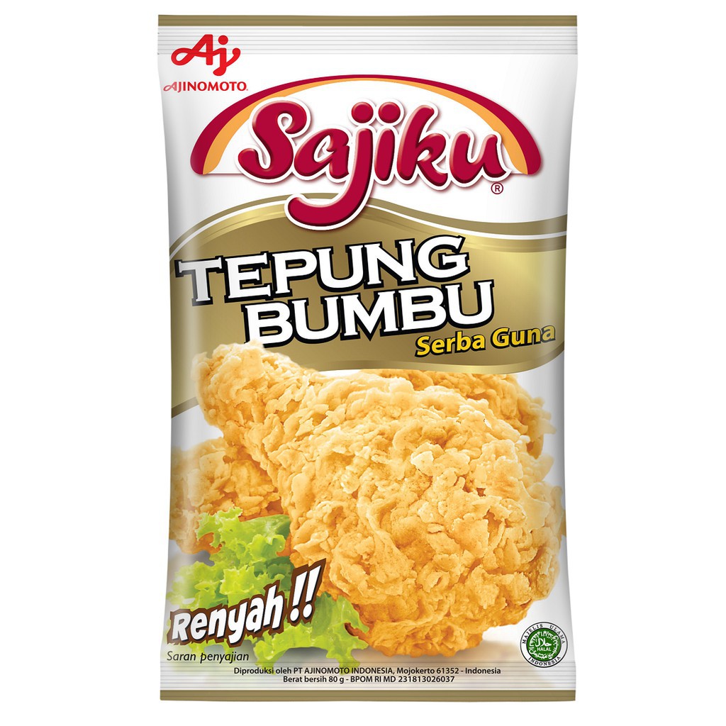 

Tepung Bumbu Sajiku Serbaguna_Tepung Sajiku 240 gram_Tepung Bumbu Vanila