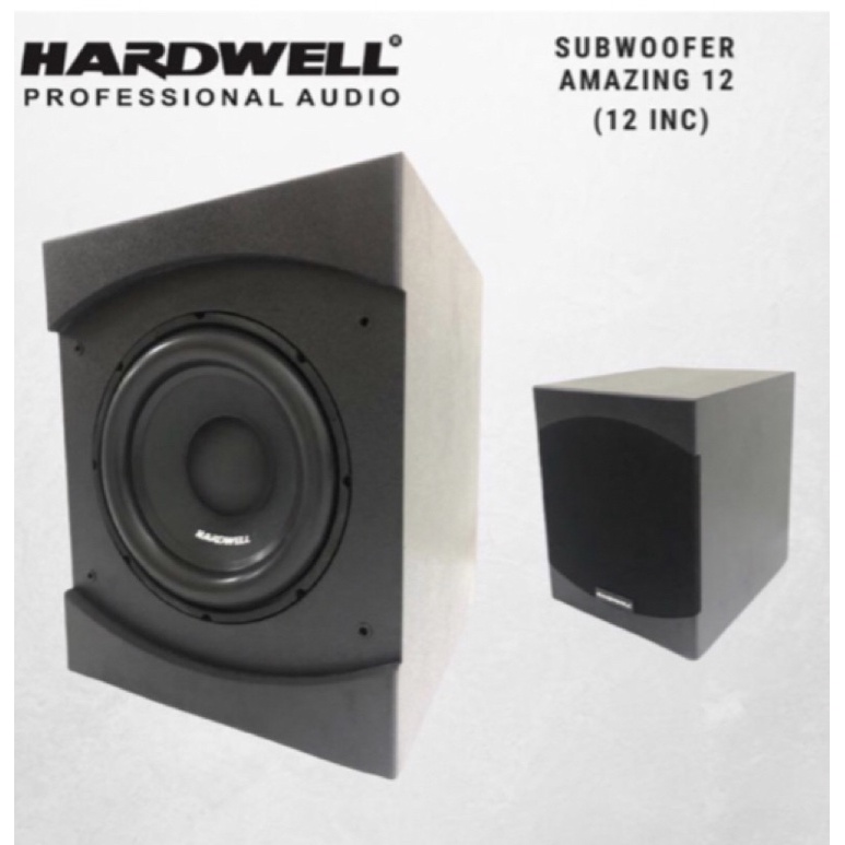 SUBWOOFER AKTIF HARDWELL 12 INCH AMAZING GARANSI RESMI