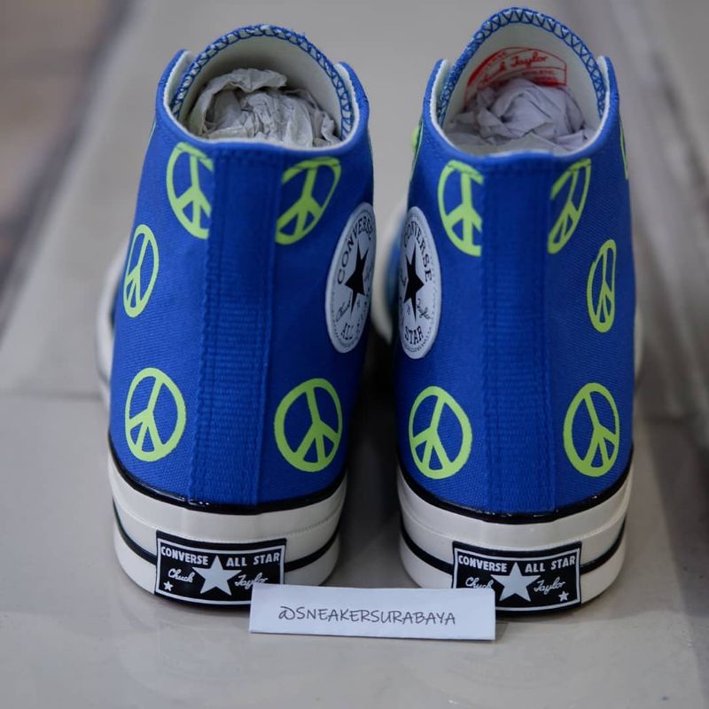 Converse Chuck Taylor 1970s Hi Peace Game Royal CT 70 CT 70s