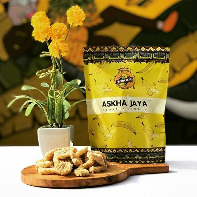 Keripik Pisang Askha Jaya Chip Kejususu Kemasan Baru