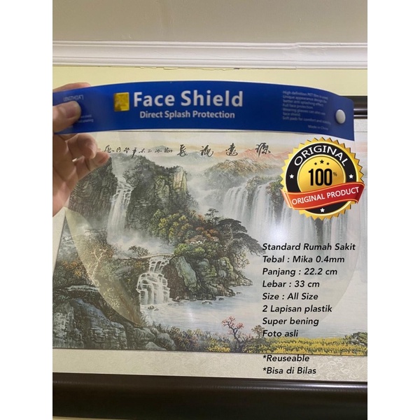 PROMO FACESHIELD ORIGINAL IMPORT BAHAN BAGUS