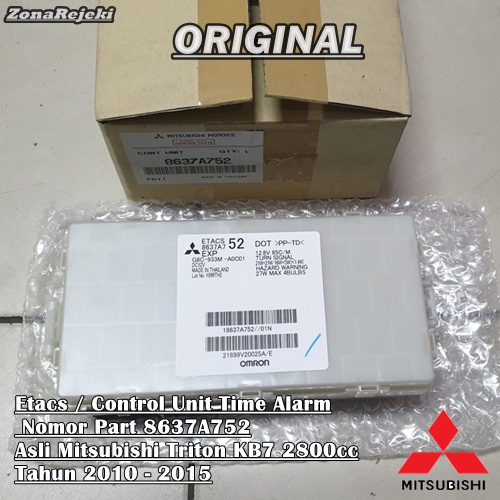 Etacs Control Unit Time Alarm 8637A752 Asli Mitsubishi Triton KB7 Tahun 2010 2015 Ori ORIGINAL