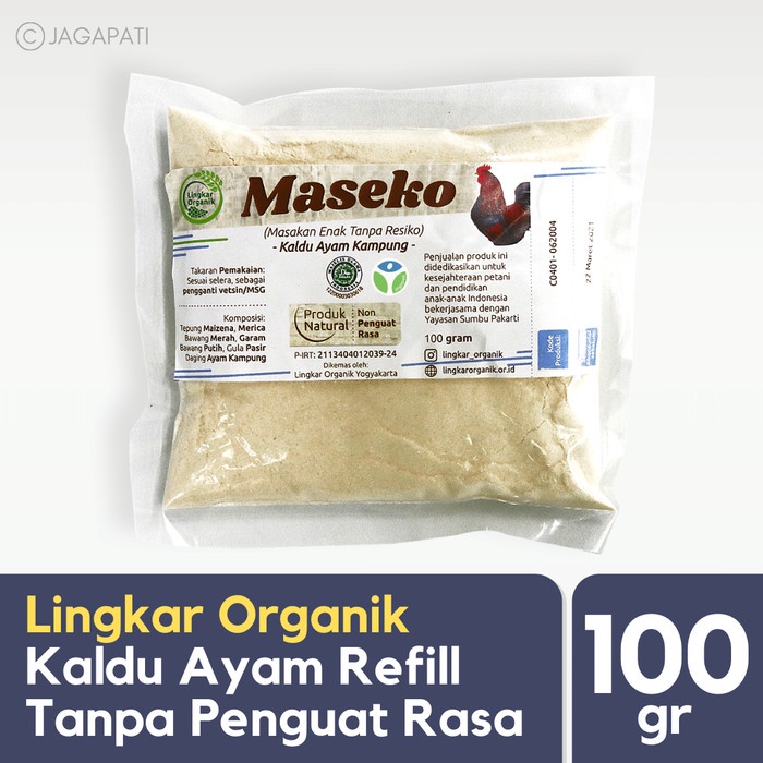 

MURAH Lingkar Organik - Maseko Ayam Refill 100gr - Penyedap Rasa