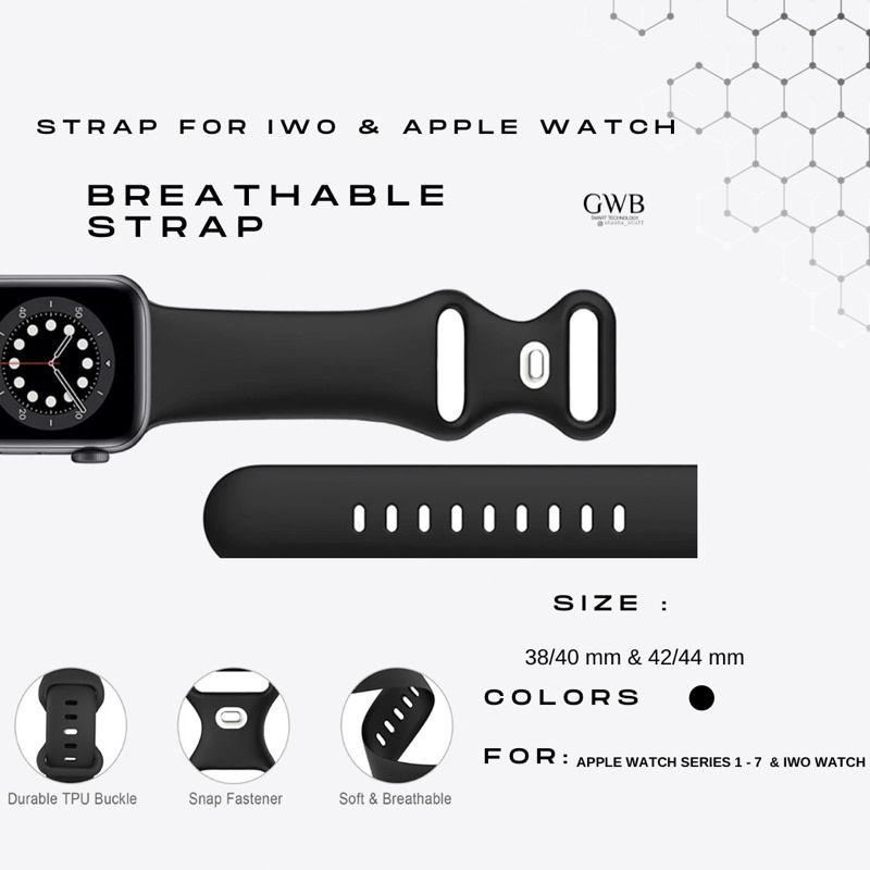 APPLE WATCH &amp; IWO WATCH STRAP 40 &amp; 44 mm