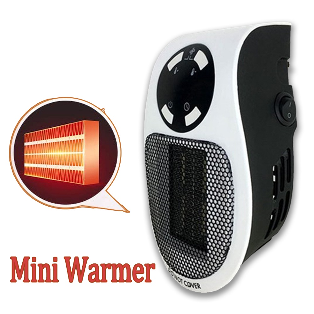 Pemanas Ruangan Portable Heater Digital Remote Control