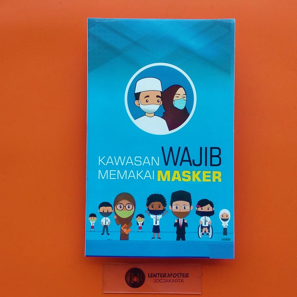 

Poster New Normal - Poster Kawasan Wajib Memakai Masker | Poster Masa Pandempi Covid 19 | Poster Virus Corona.