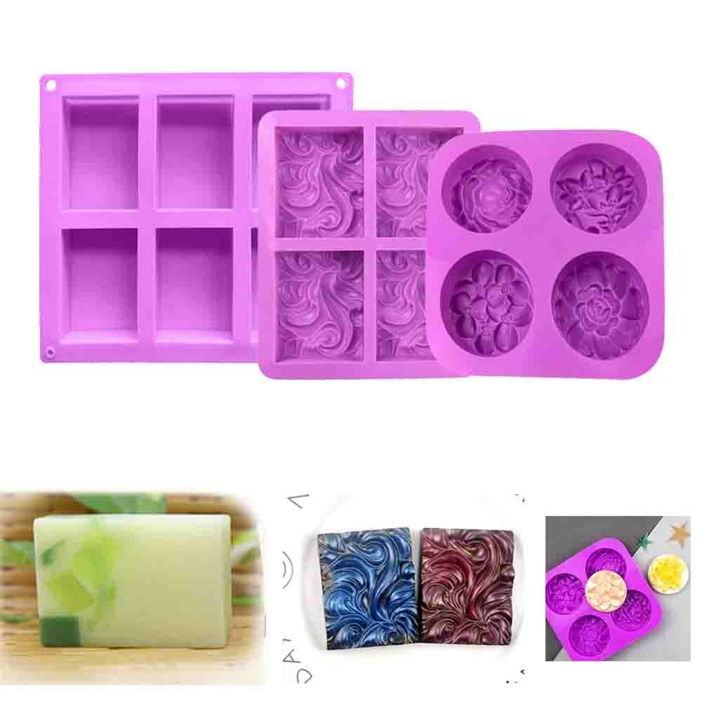 CHOOKYY Silicone Soap Mold Making Supplies DIY Craft Perlengkapan Sabun Rongga4/6