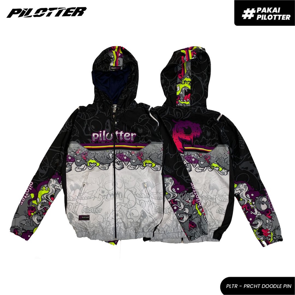 JAKET PARASUT PILOTTER MONSTER ORIGINAL FREE STIKER JAKET PARASUT PILOTER PARASUT COWOK JAKET CEWEK