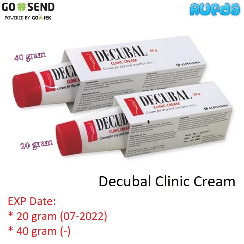 Decubal Clinic Cream untuk Kulit Kering dan Sensitif Ukuran 20gr dan 40gr