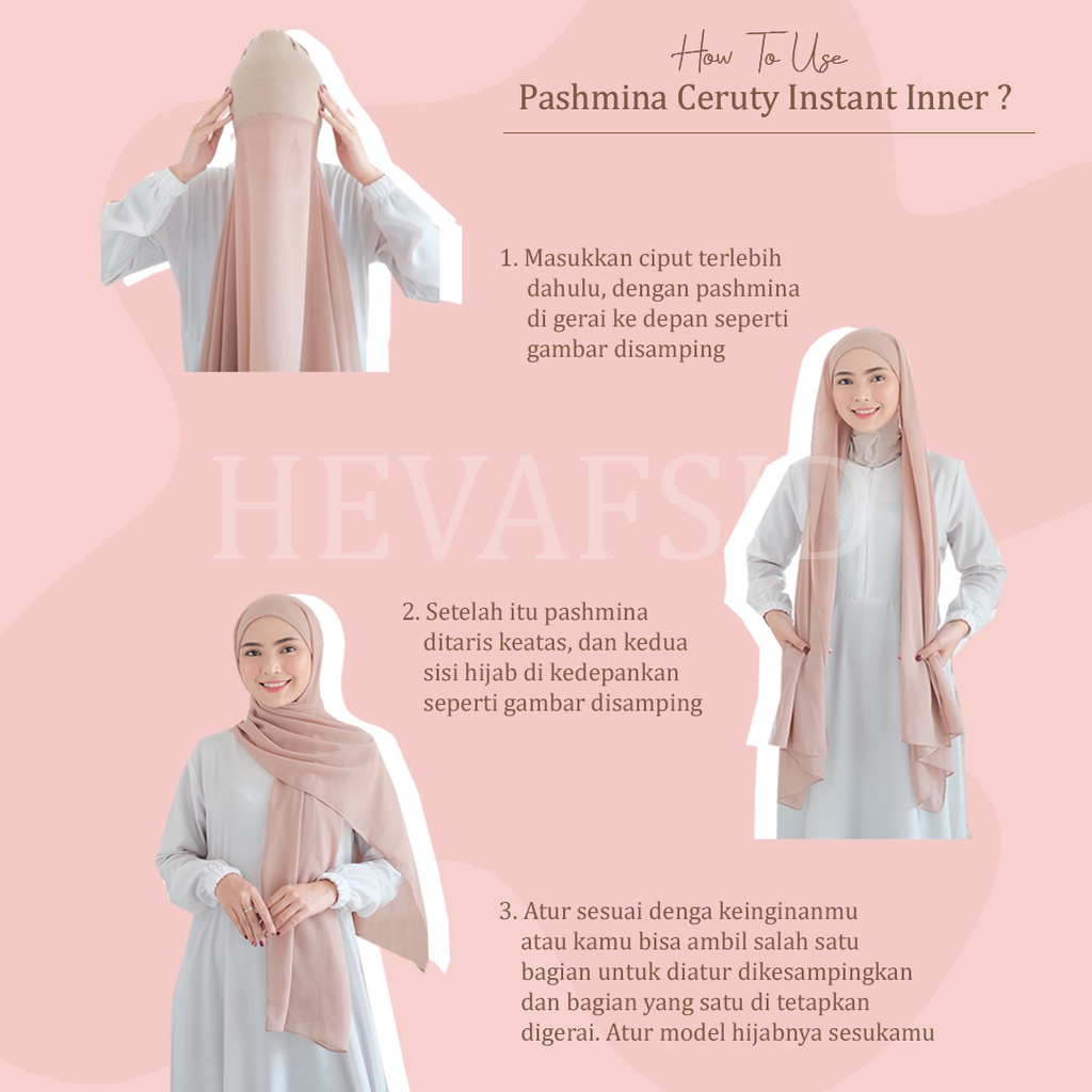 Pashmina Ceruty Inner Premium Baby Doll Import