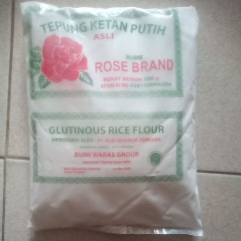 

tepung ketan putih rose brand 500 gram