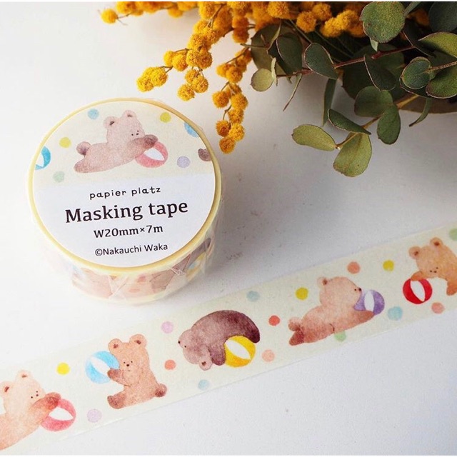 

washi tape bear