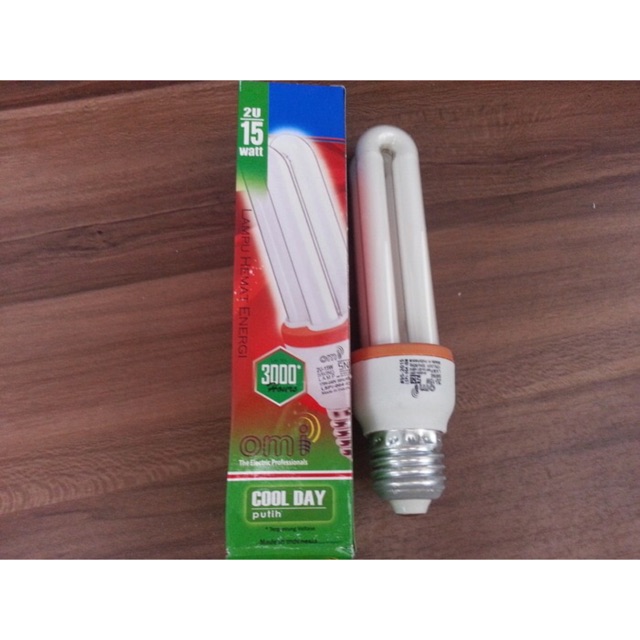 LAMPU PLC 2U Jari 15W merk OMI M&amp;K