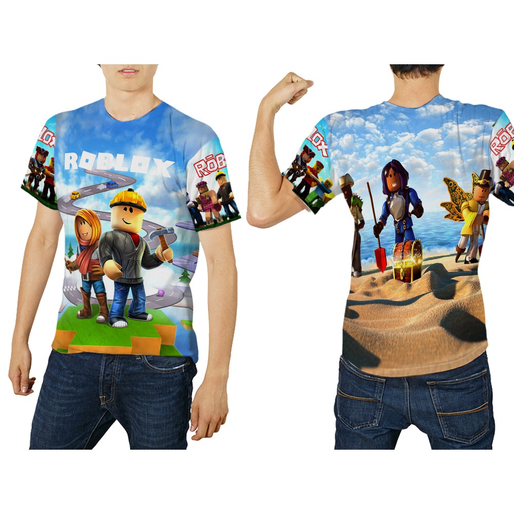 T Shirt Pria Lengan Pendek New Roblox 02 3d Fullprint Sublimation Terbaru Shopee Indonesia - t shirt wanita lengan panjang new roblox 3d fullprint sublimation