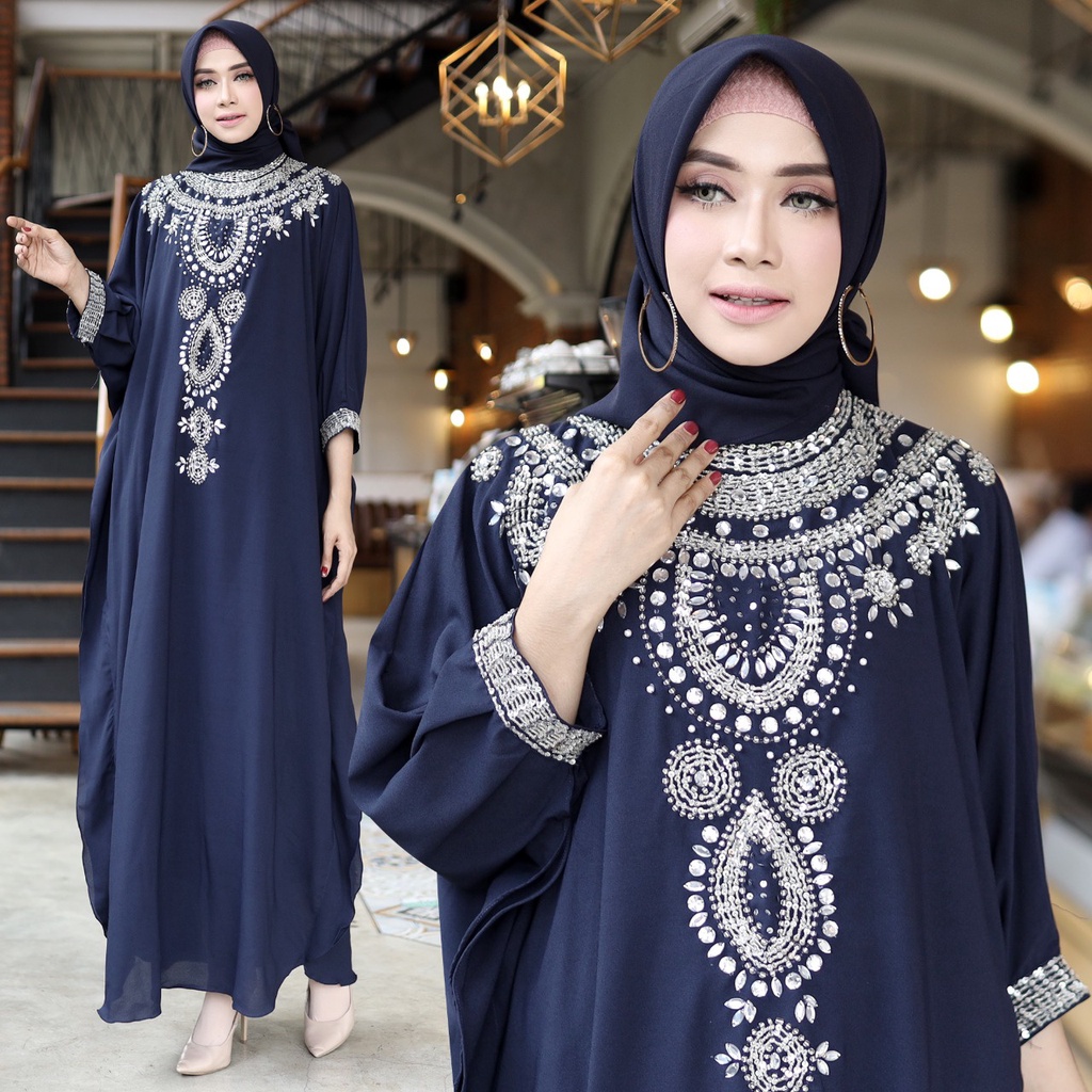 HOPYLOVY - Kaftan Wanita Payet Terbaru Warda