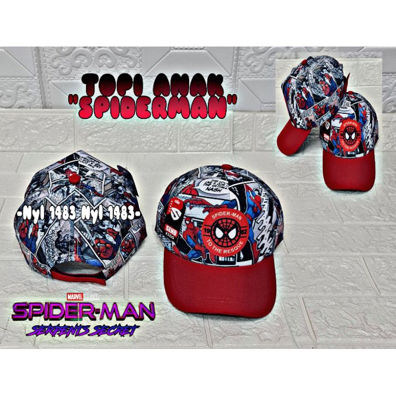 TOPI ANAK / TOPI ANAK KARAKTER / TOPI ANAK LAKI LAKI/ TOPI ANAK KEKINIAN