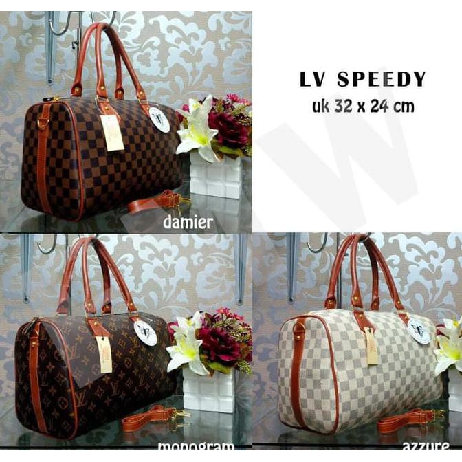 TAS KULIT WANITA LV SPEEDY LOIIS VUITTON PREMIUM IMPORT