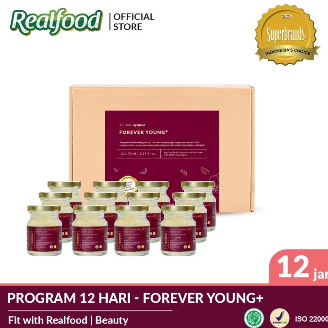 

Realfood Forever Young Plus Minuman Sarang Burung Walet + Kolagen | Minuman