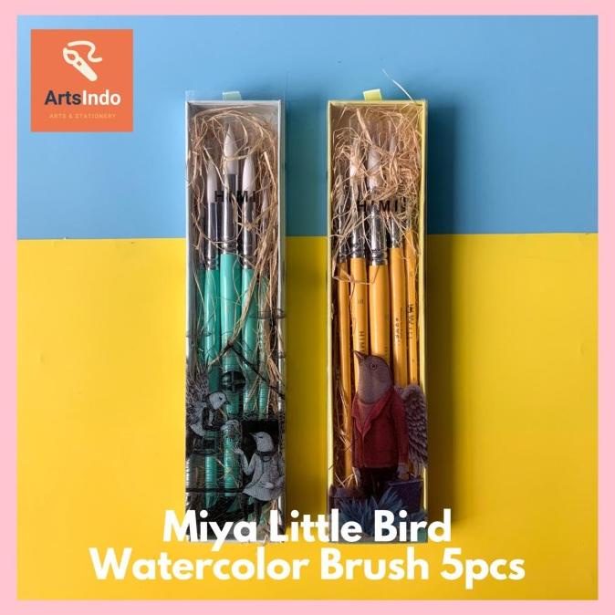 

SALE Miya Himi Little Bird Watercolor Brush 5 pcs/CAT AKRILIK SET/CAT AKRILIK SET 24 WARNA/CAT AKRILIK PASTEL/CAT AIR/CAT AIR LUKIS SET/CAT AIR GIOTTO/KUAS LUKIS 1 SET/KUAS LUKIS KECIL/KUAS LUKIS LENGKAP/KANVAS LUKIS/KANVAS LUKIS SKETSA/KANVAS LUKIS