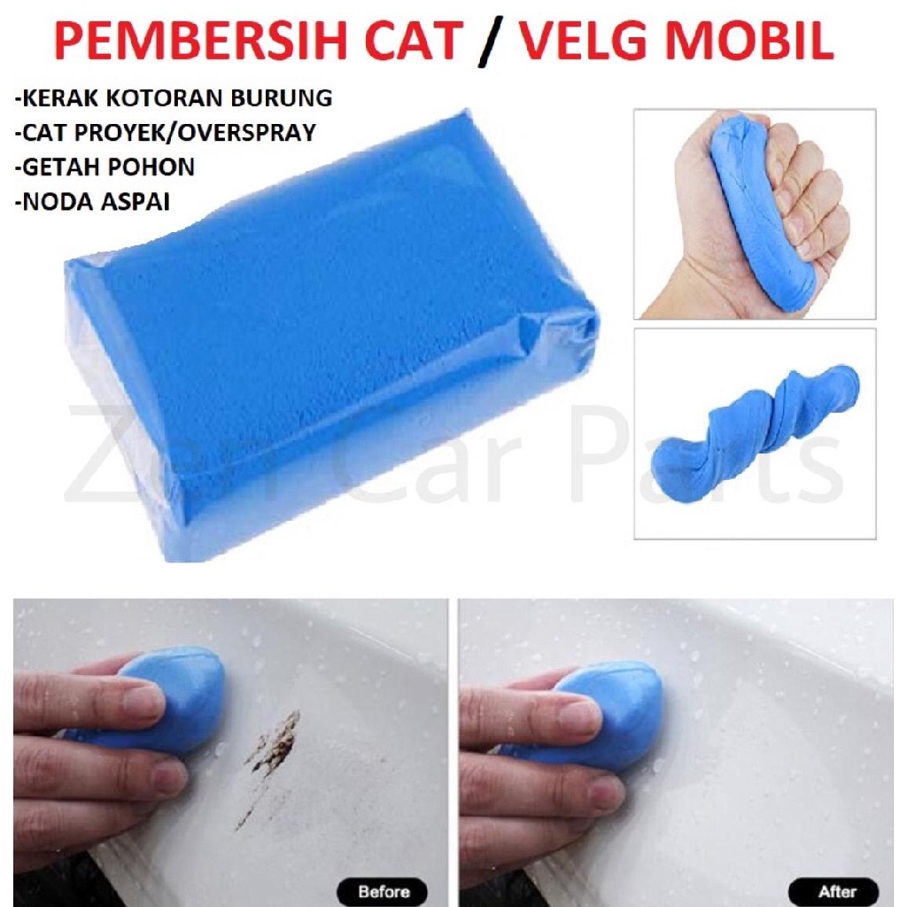 3M Clay Bar Claybar Detailing Salon Mobil Menghilangkan Noda Aspal Body Compound Pembersih serbaguna Mobil Motor Car