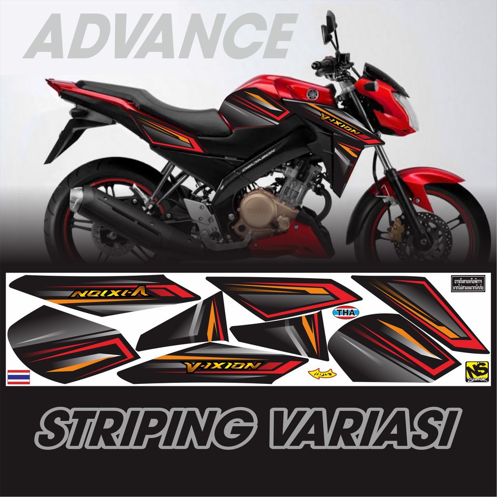STRIPING VARIASI YAMAHA VIXION ADVANCE VARIASI STICKER STRIPING VIXION ADVANCE