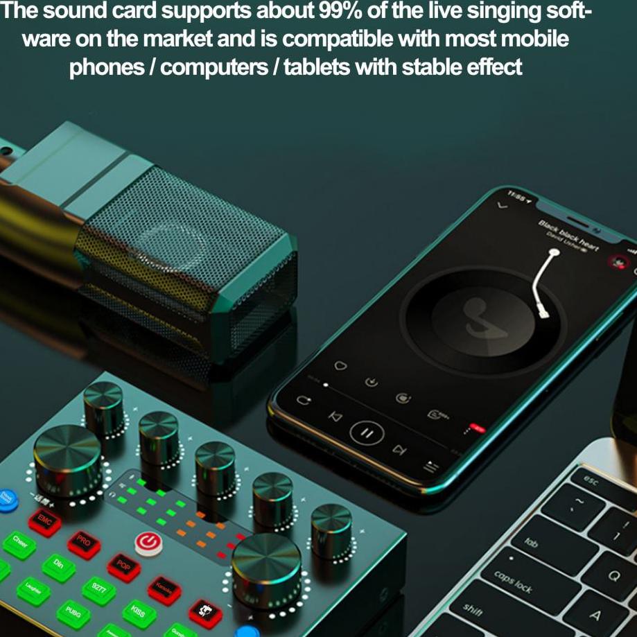 (SPECIAL PRICE) Mukava-V8S SoundCard Bluetooth Audio Usb External soundcard V8S plus - S7