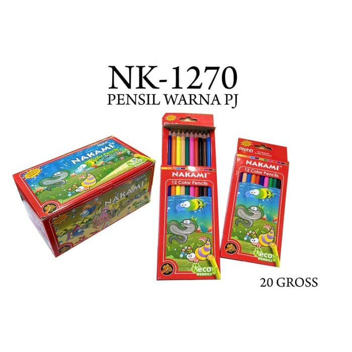 

NEW SALE PENSIL COLOUR /PENCIL WARNA NAKAMI 1270 PANJANG