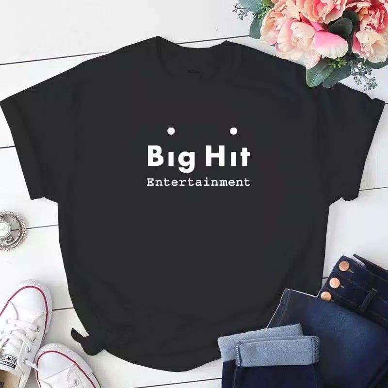 Kaos Atasan Unisex Premium T-Shirt BTS Big Hit JIN HIT  Entertainment