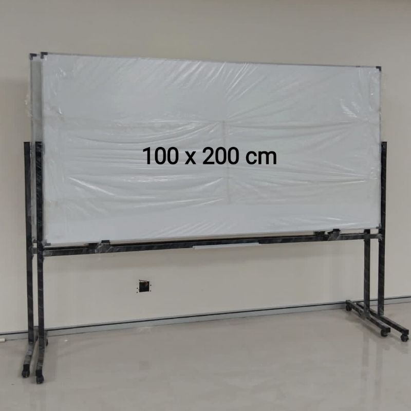 

white board standing double face 100 x 200 cm